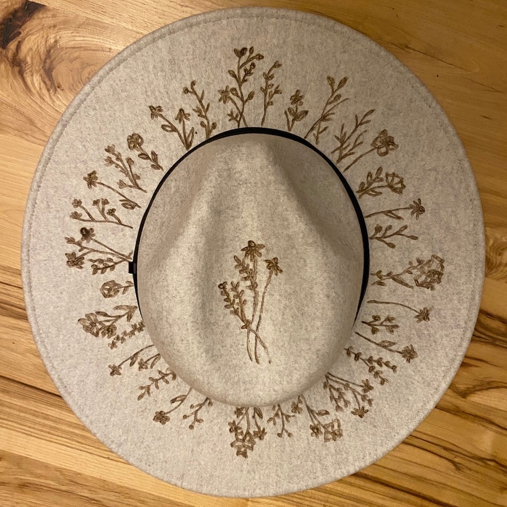 Wildflowers Wide Brimmed Hat